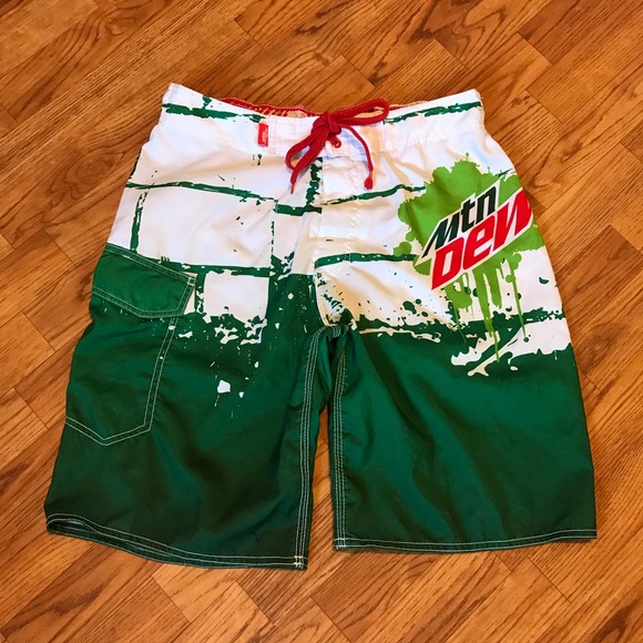 mountain dew swim trunks